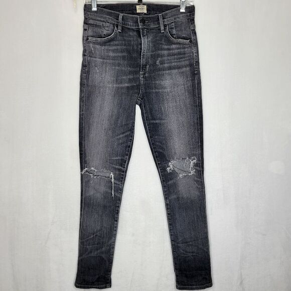 Citizens of Humanity Distressed Carlie Crop High Rise Skinny Jeans Size 29 - Picture 1 of 14